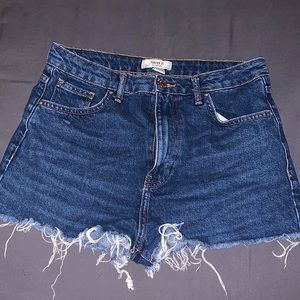 Denim cutoffs